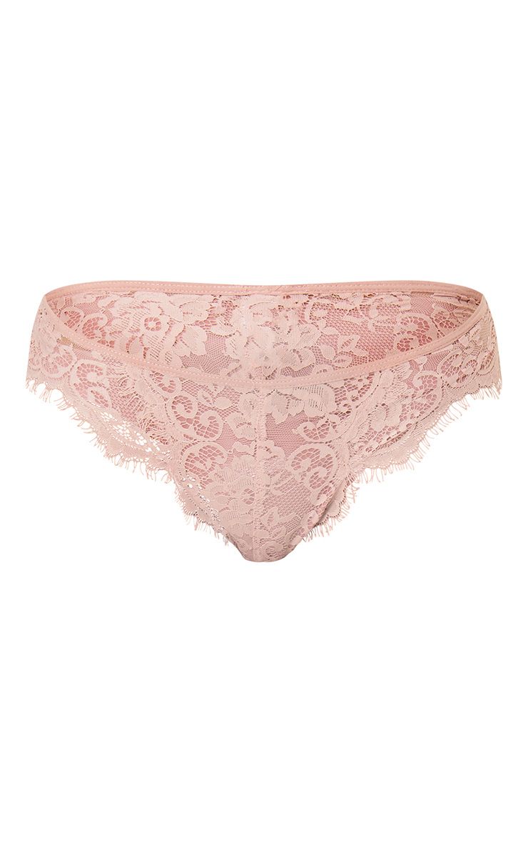 Wendy blush sheer lace brazilian 12