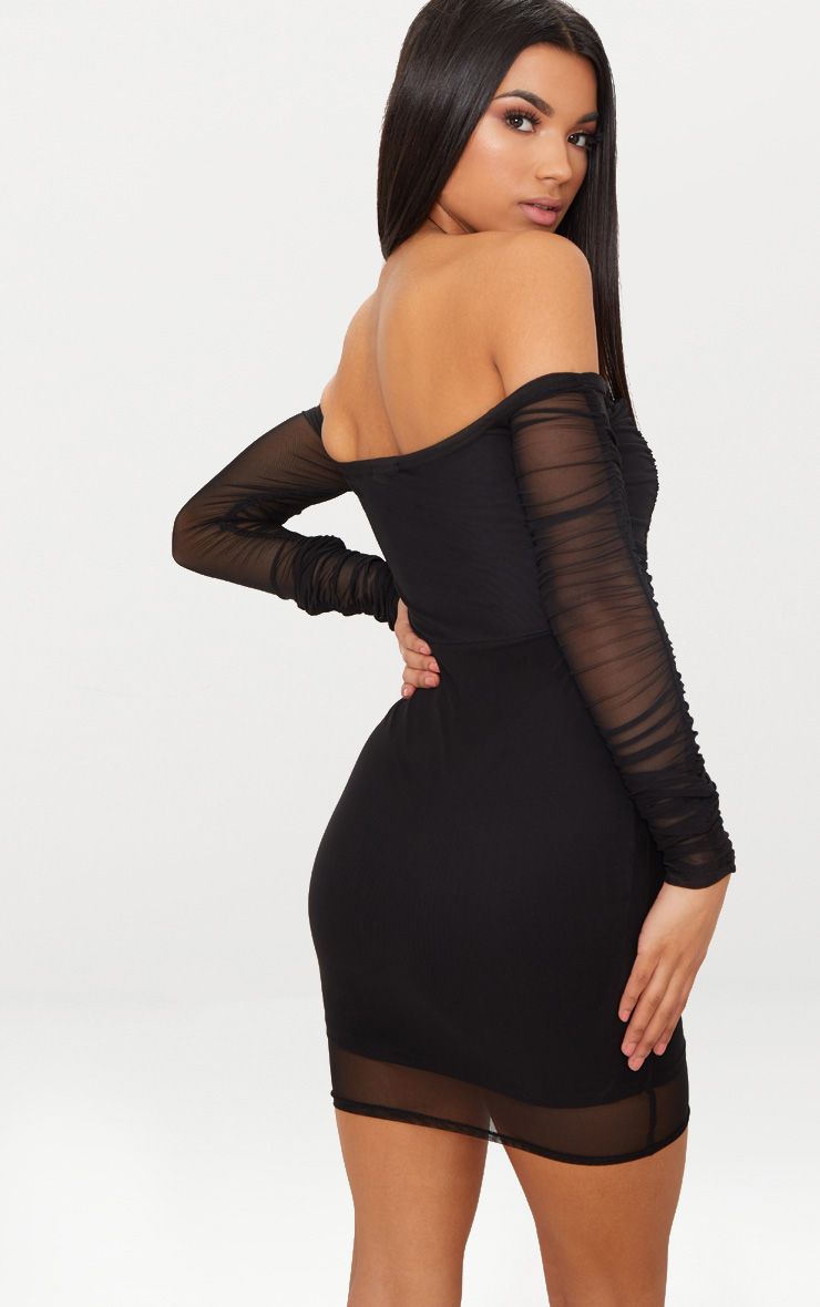 black bardot dobby mesh body name