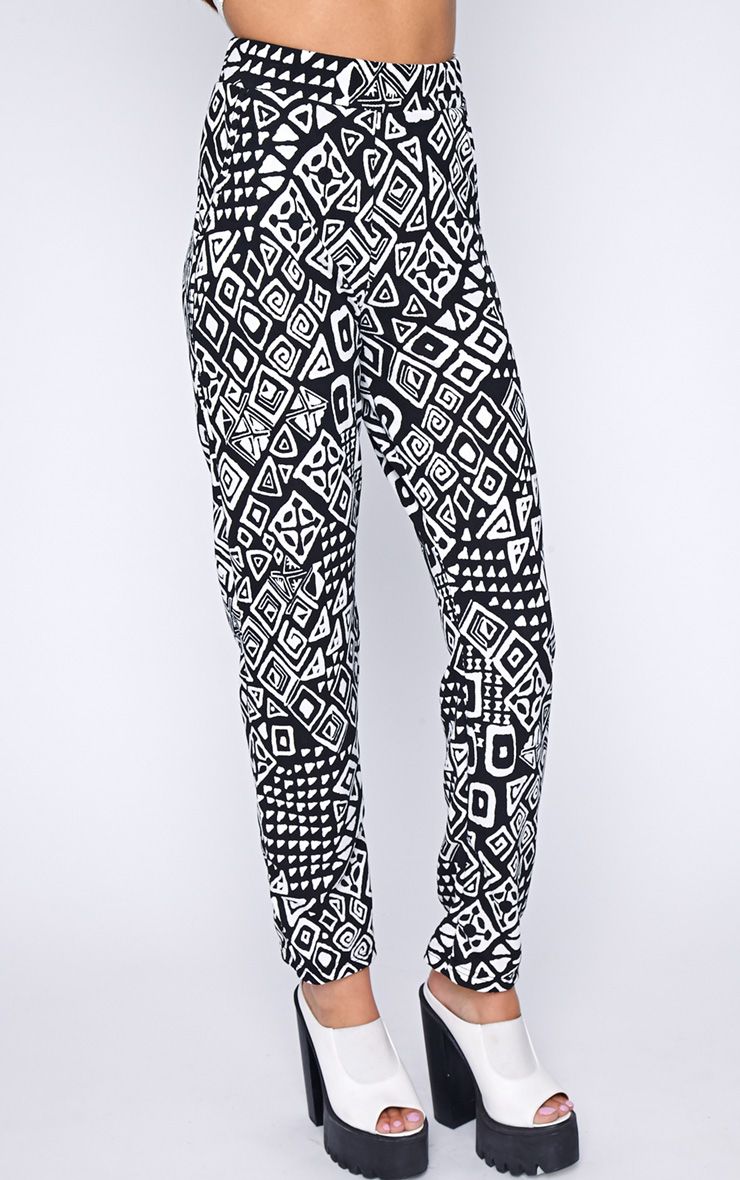 monochrome aztec waffle trouser trousers monochrome aztec waffle trouser trousers