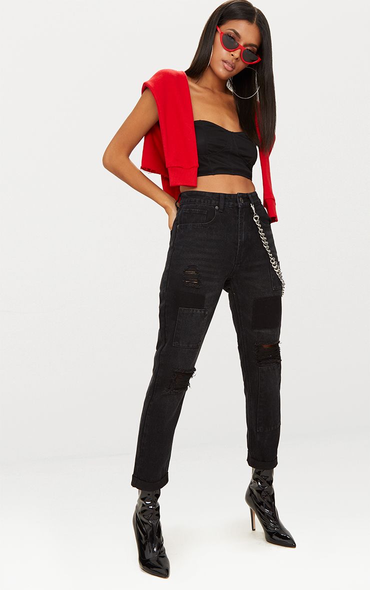 super high waisted boyfriend jeans