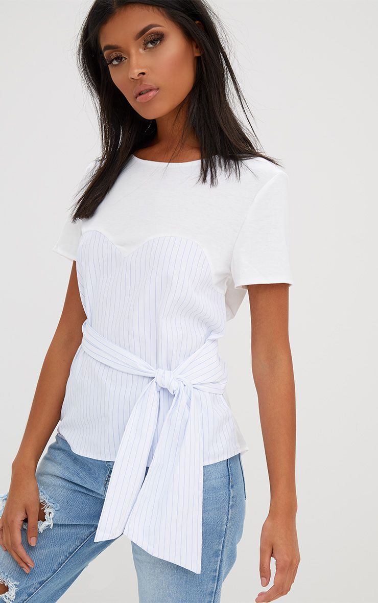 Women's Shirts Oversized & Tie Up PrettyLittleThing USA