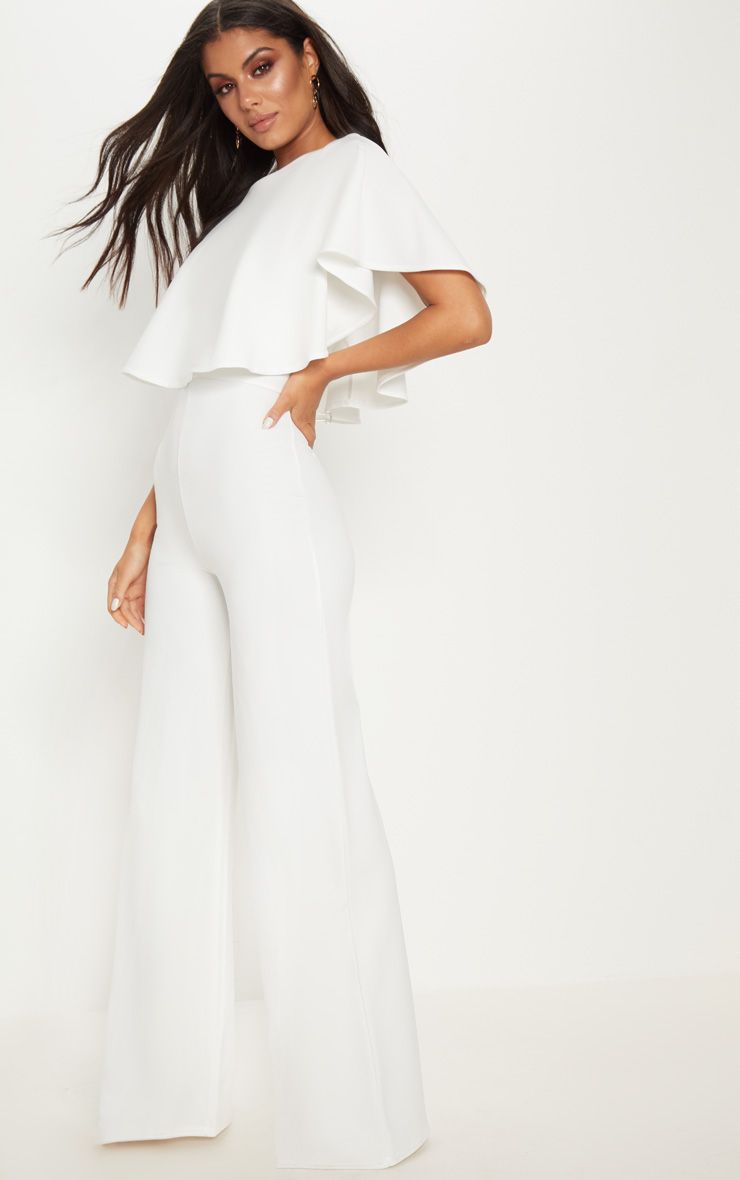 cape wide leg jumpsuit