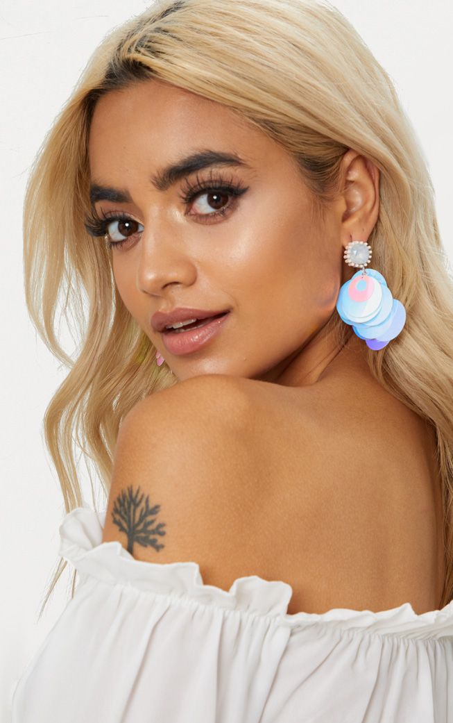 Silver Small Double Hoop Earrings. Accessories PrettyLittleThing USA