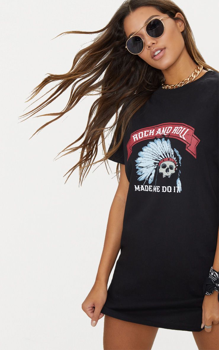 rock and roll t shirt dress