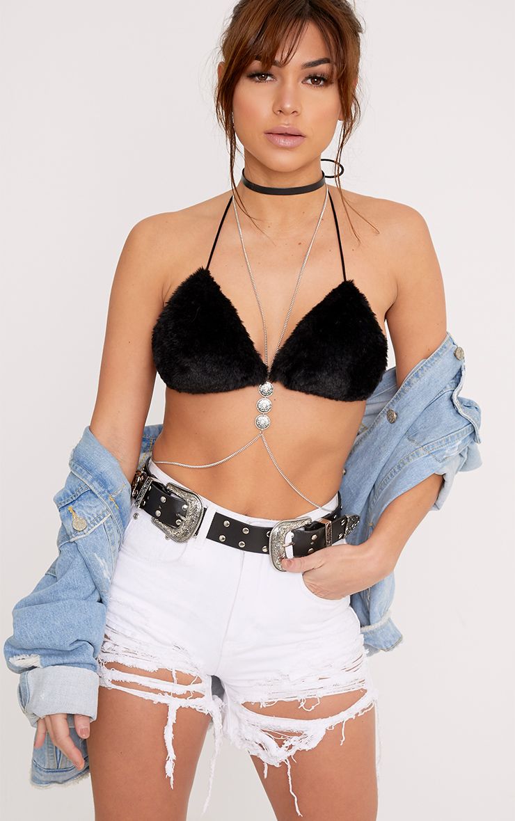 pretty little thing sage green tonal sports bra black