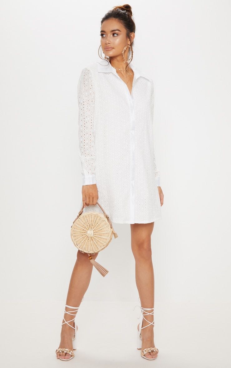 Robe Chemise Ross X Bute Taille 12 – Couleur Crème, Manches Longues, Genou, Neuf Avec étiquettes
