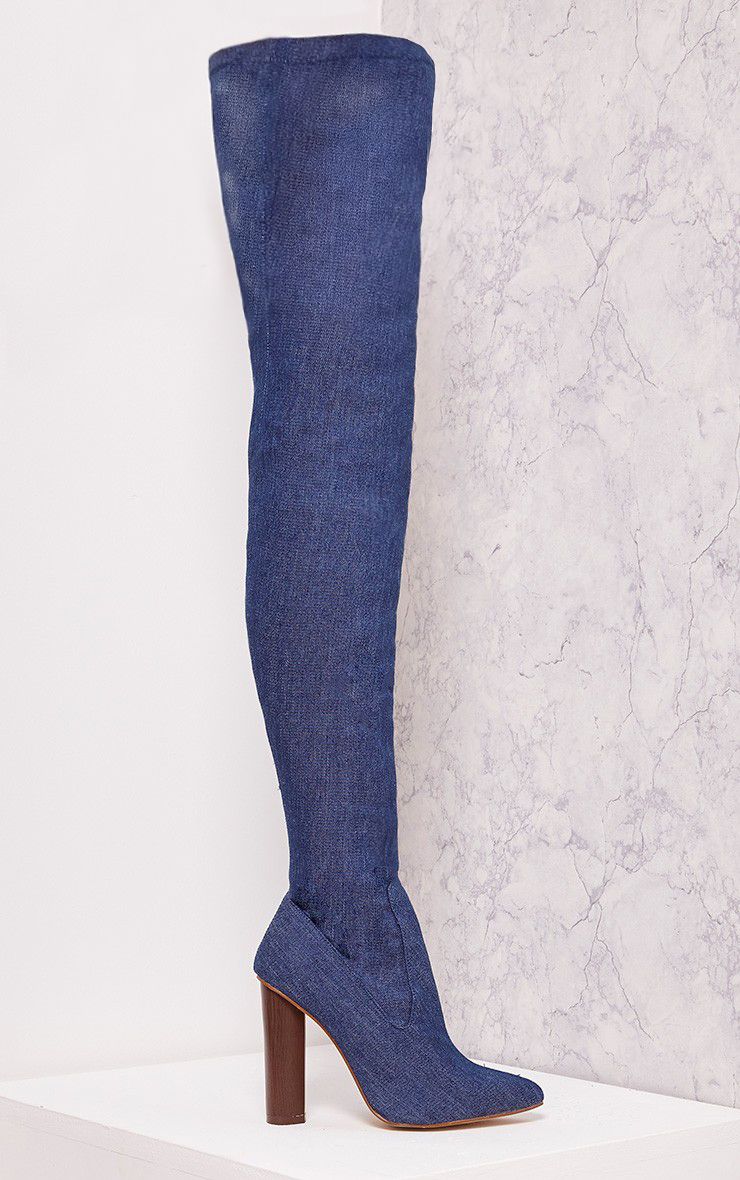 Denim Boots For Ladies 2026.Women's Shoes | Heels, Flats & Boots | PrettyLittleThing