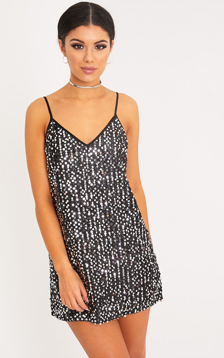 Silver Shift Dress