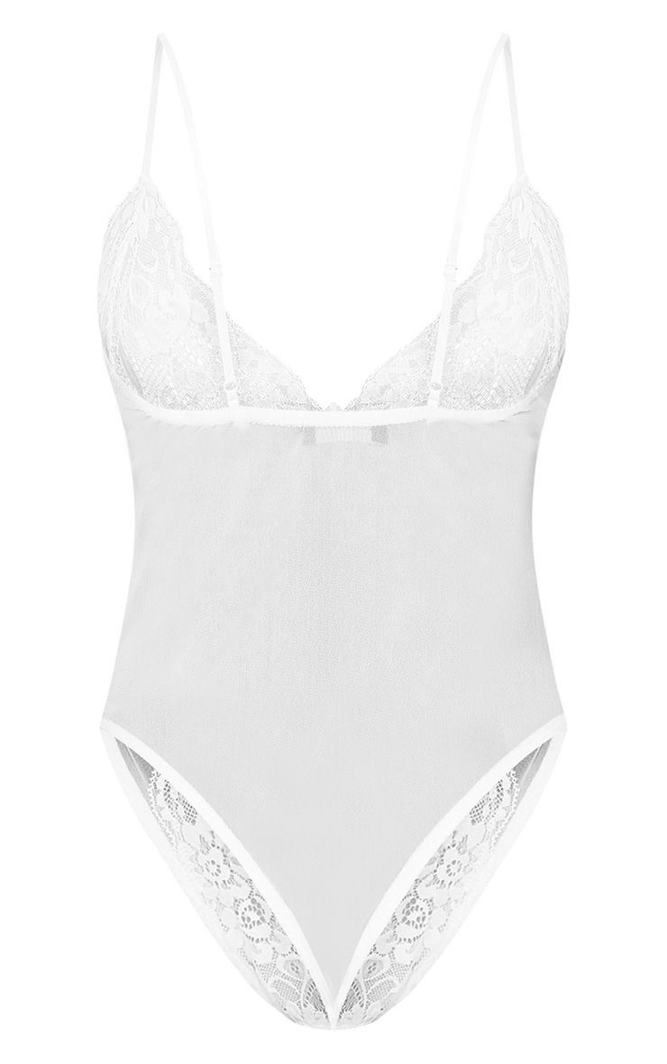 pretty little thing white lace body 4 0