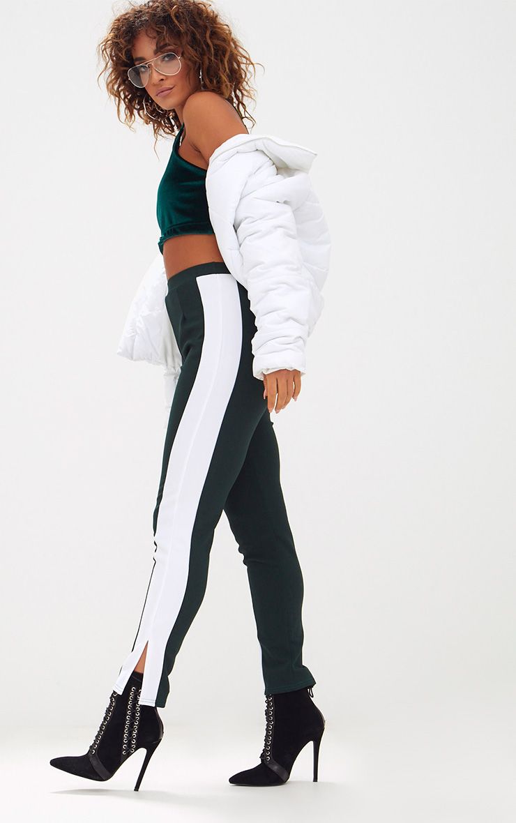 pretty little thing sage green tonal panties with red