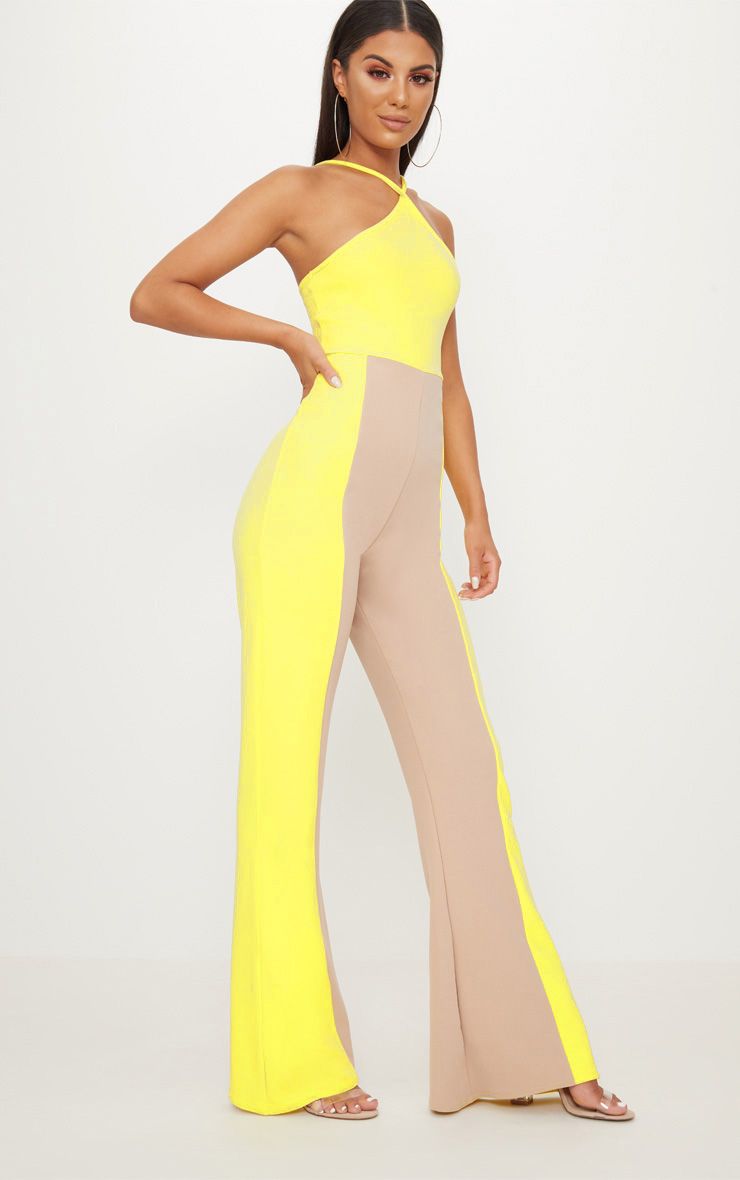 yellow colour jumpsuit