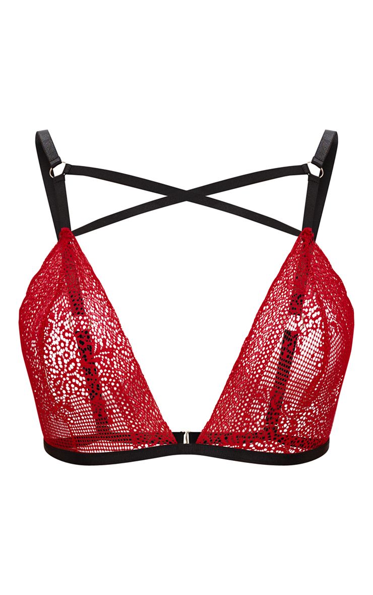 Red cross front mixed lace body used