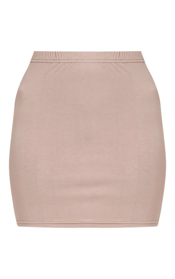 Maroon Black – Viscose Jersey Mini Skirt main image 0