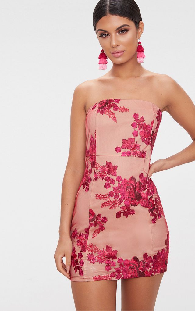 pretty little thing unicorn pink print panties with dress