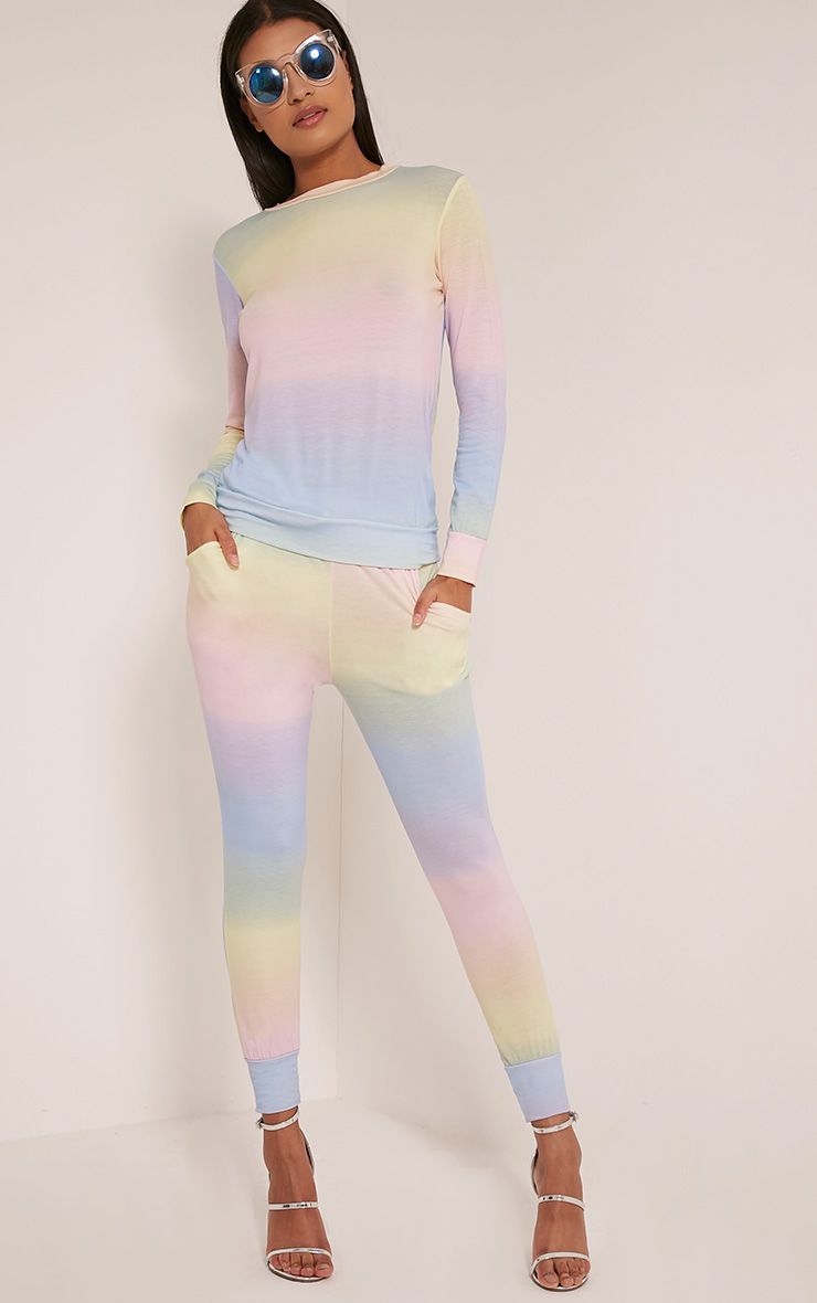 Jaylene Tie Dye Tracksuit Bottoms Trousers PrettylittleThing