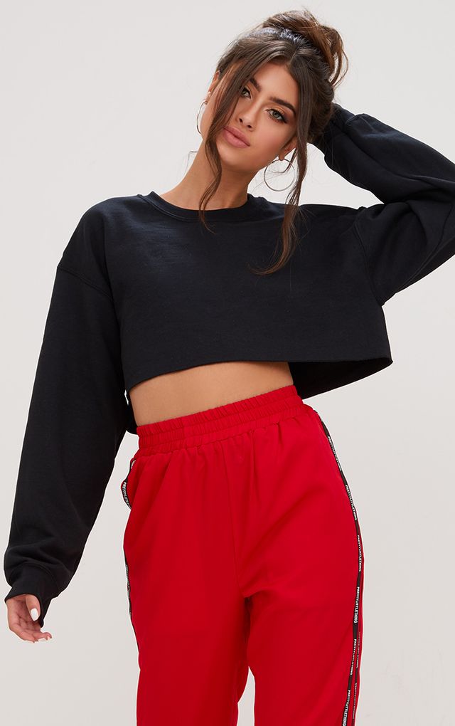 Black Ultimate Cropped Sweater