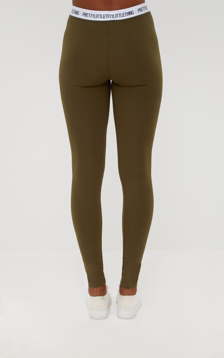 Pretty Little Thing Khaki Leggings Leggings & Hosiery