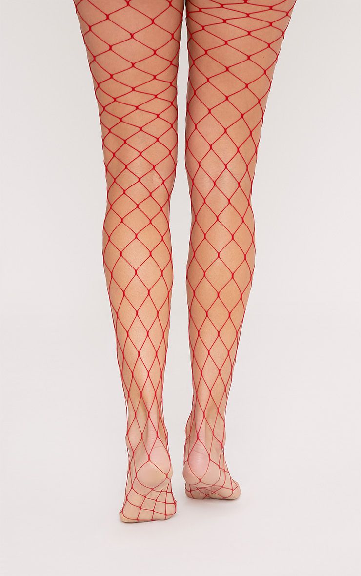 Inari Red Large Tights Accessories PrettyLittleThing
