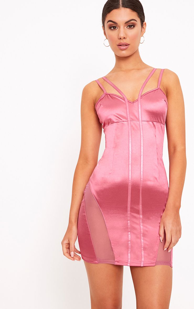 Pink Satin Dress