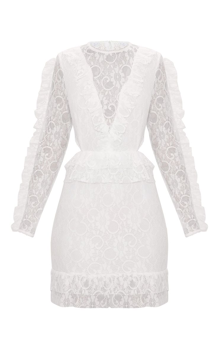White Ruffle Dress