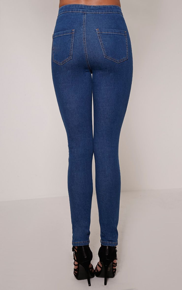 leora indigo blue knee slit leora indigo blue knee slit