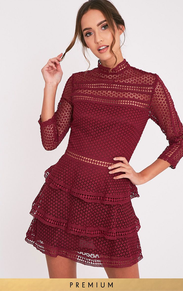 lace panel tiered bodycon dress Teal Glitter Long Sleeve Ruched Bodycon Dress – AX Paris US main image 0