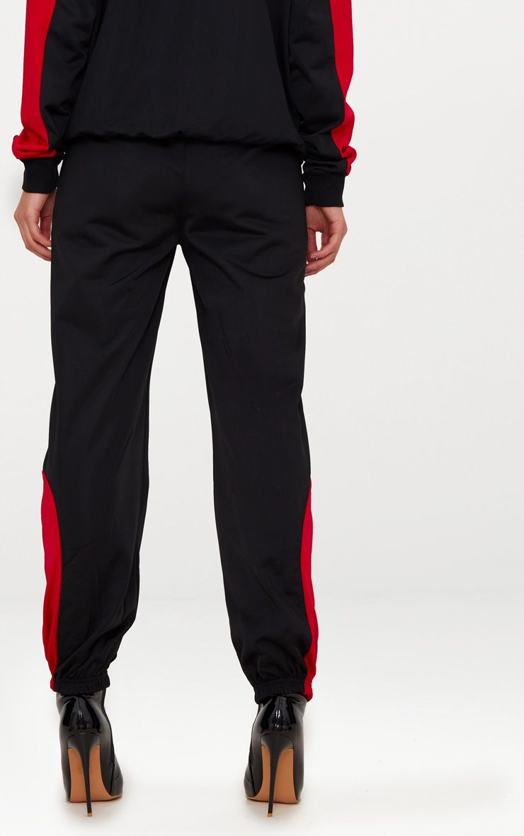 Black Colour Block Tracksuit Bottoms PrettyLittleThing