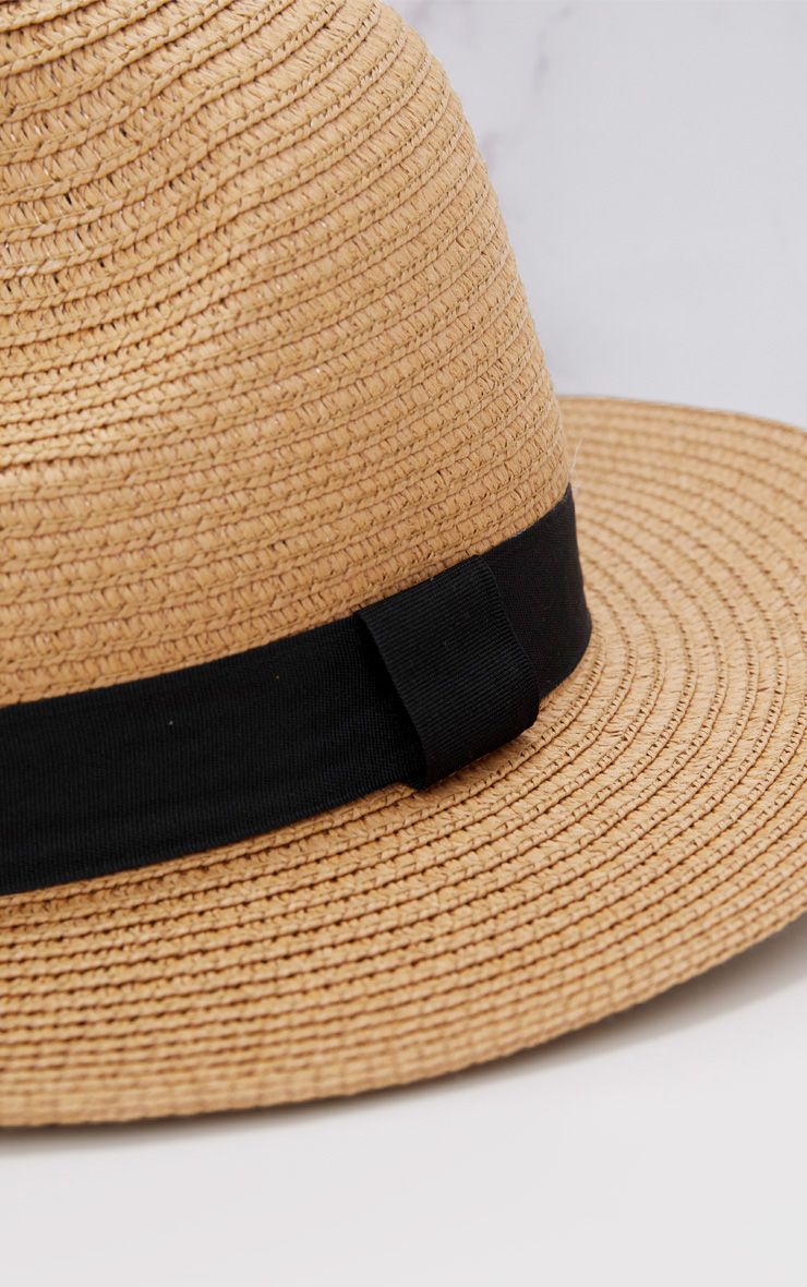 Straw Trilby Hat Accessories PrettyLittleThing