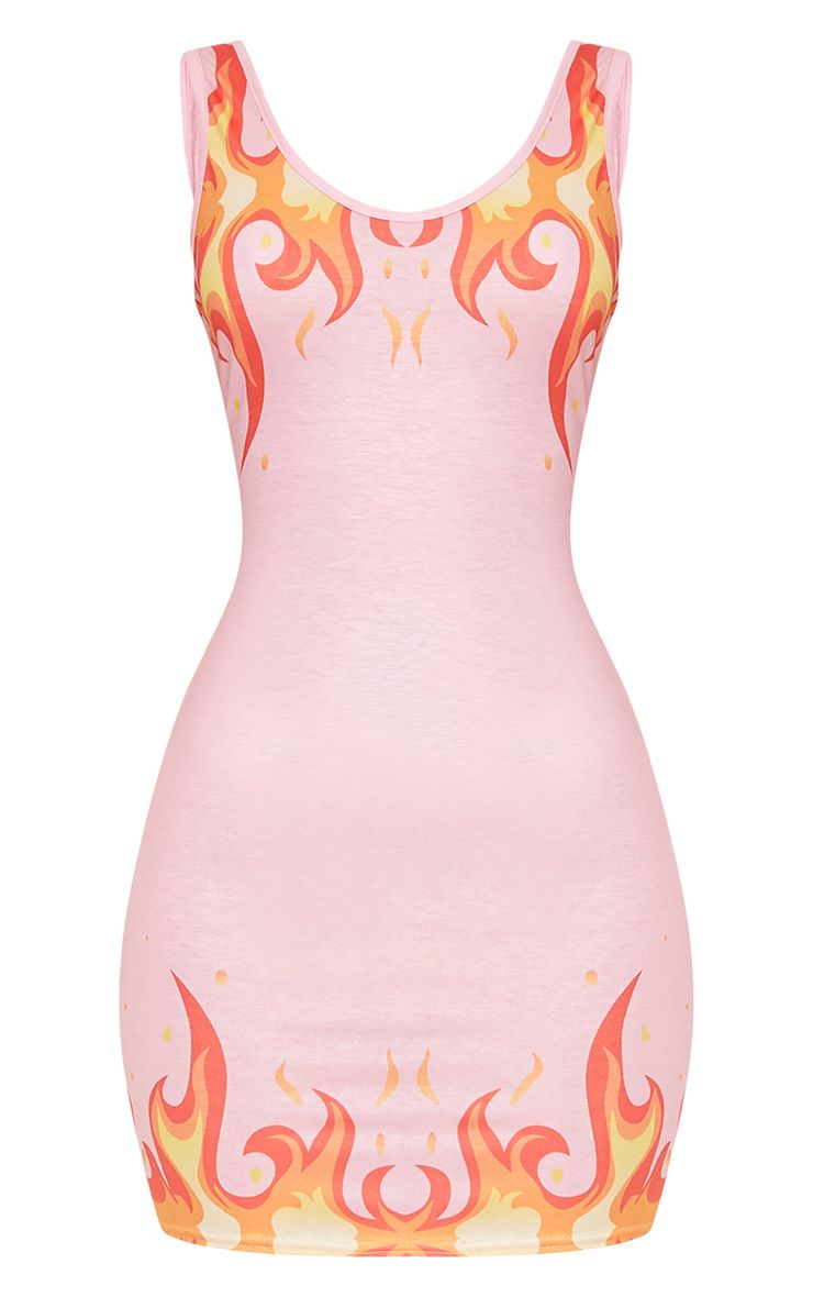 pretty little thing baby pink printed bralet fashion