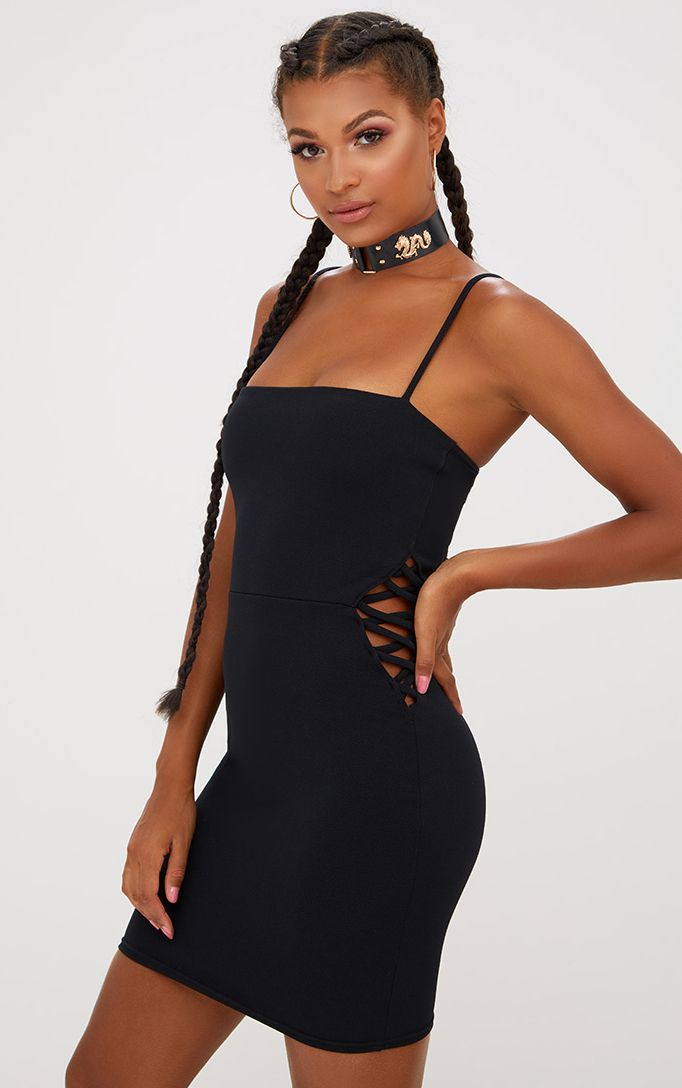 Cut Out Dresses Cutaway Side Cut PrettyLittleThing AUS