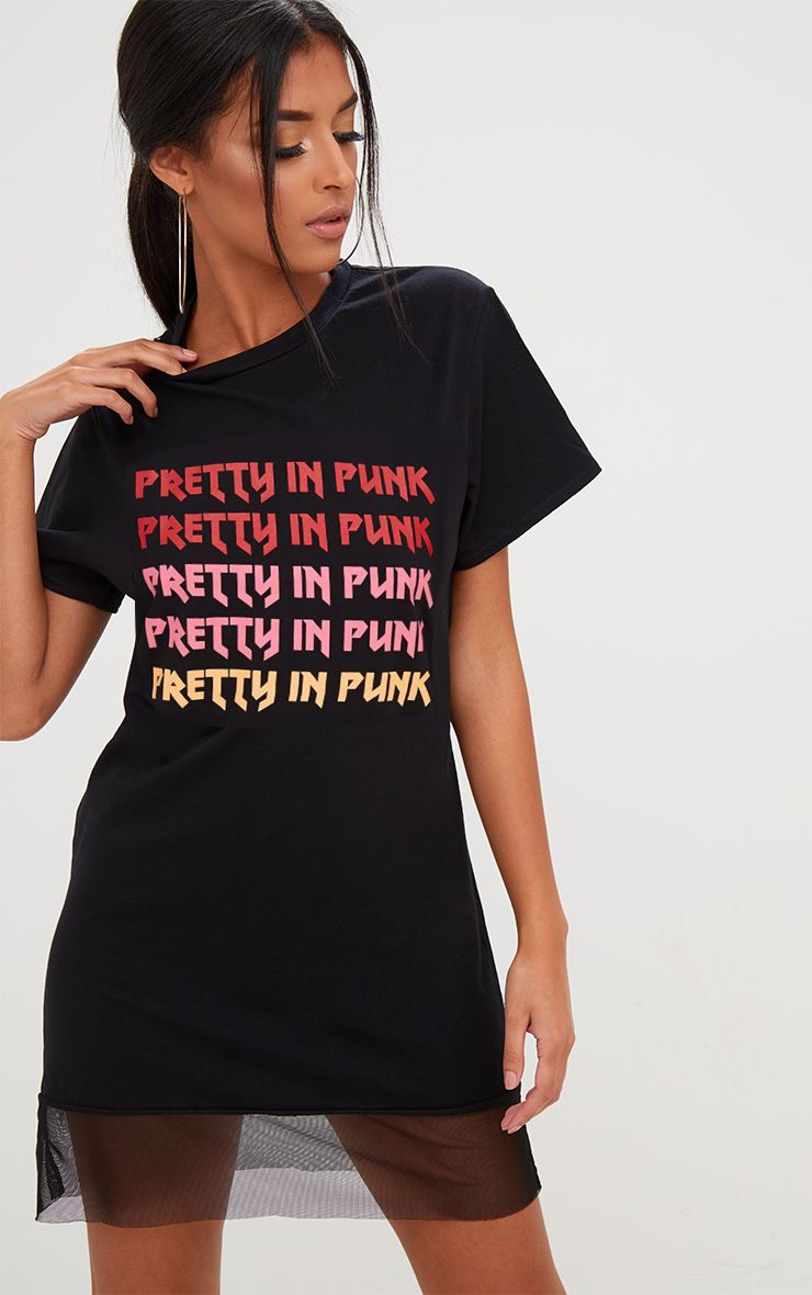 TShirt Dress Oversized & Slogan Dresses PrettyLittleThing USA