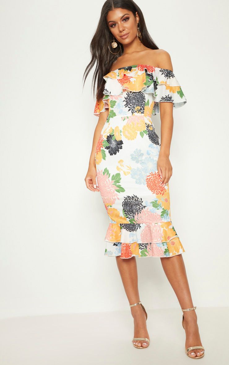 zoey bandeau wrap detail midi dress