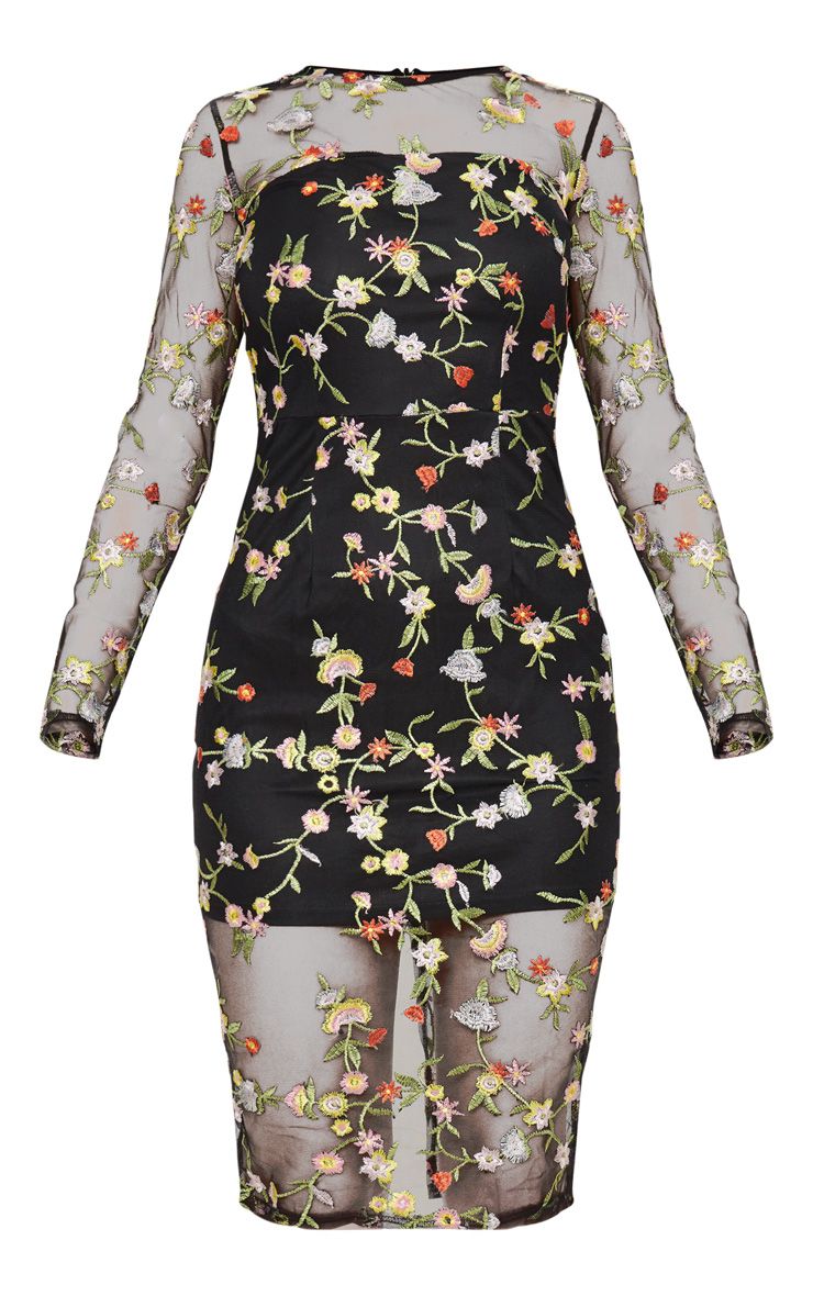 Black v wire mesh and lace body 0 4